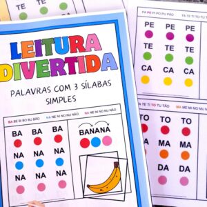 APOSTILA LEITURA DIVERTIDA COM 3 SÍLABAS SIMPLES