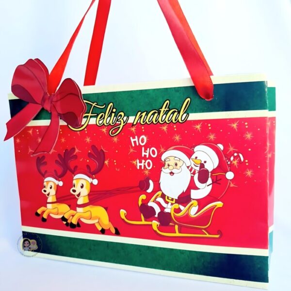 SACOLA PARA LEMBRANCINHAS TEMA NATAL - Imagem 2