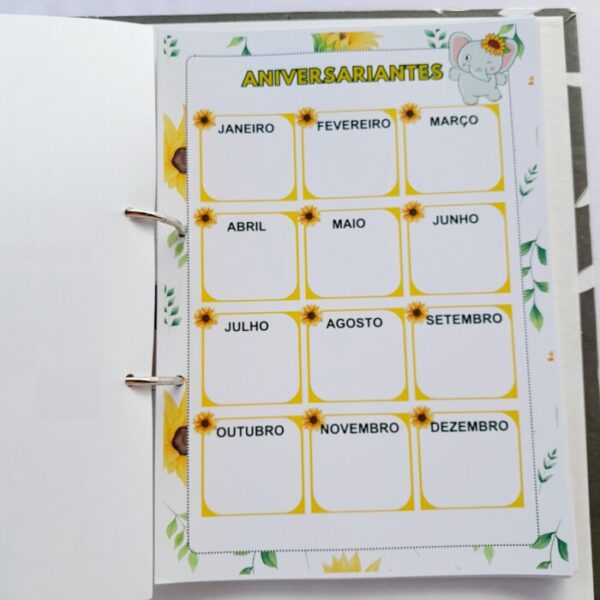 CADERNO DO (A) PROFESSOR (A) 2025 🌻 TEMA GIRASSOL 🌻 Educação Infantil - Imagem 4
