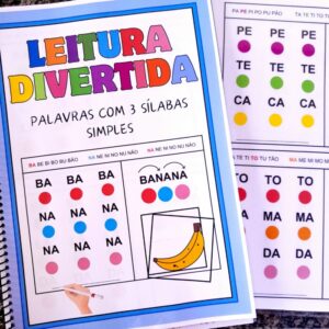 APOSTILA LEITURA DIVERTIDA COM 3 SÍLABAS SIMPLES