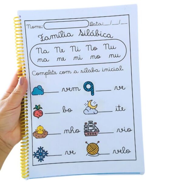 APOSTILA DE SÍLABAS SIMPLES LETRA CURSIVA - Imagem 3