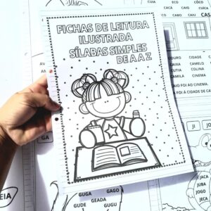 FICHAS DE LEITURA ILUSTRADA SÍLABAS SIMPLES