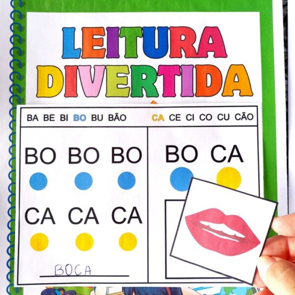 APOSTILA LEITURA DIVERTIDA COM 2 SÍLABAS SIMPLES - Imagem 3