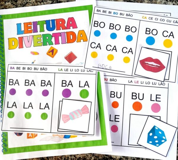 APOSTILA LEITURA DIVERTIDA COM 2 SÍLABAS SIMPLES