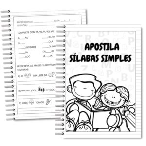 APOSTILA PARA ALFABETIZAÇÃO COM SÍLABAS SIMPLES + FICHAS DE LEITURA