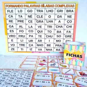 FORMANDO PALAVRAS SÍLABAS COMPLEXAS.
