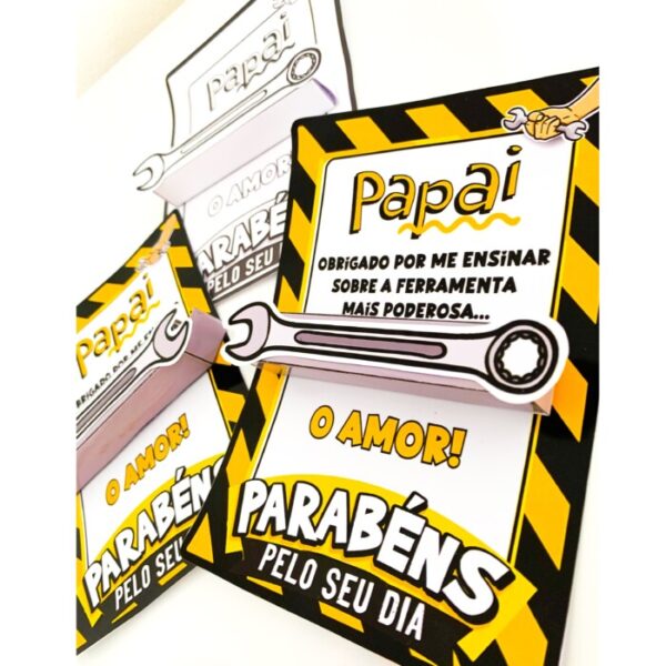 CARTÃO DIA DOS PAIS TEMA FERRAMENTAS - Imagem 2