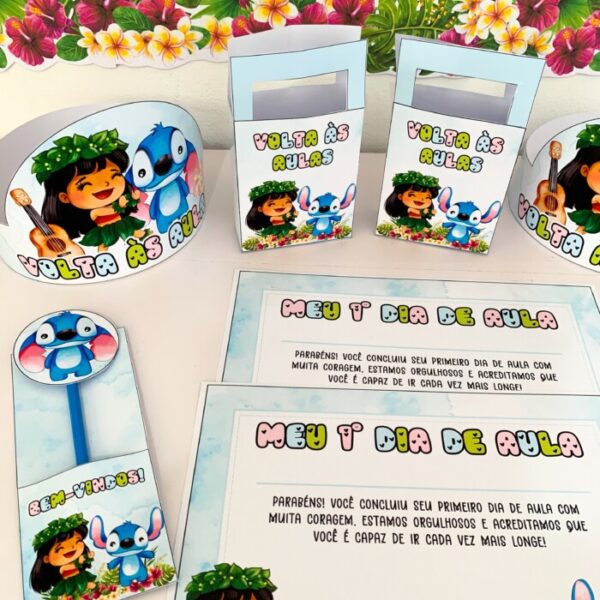 KIT VOLTA ÀS AULAS -TEMA STITCH - Imagem 3