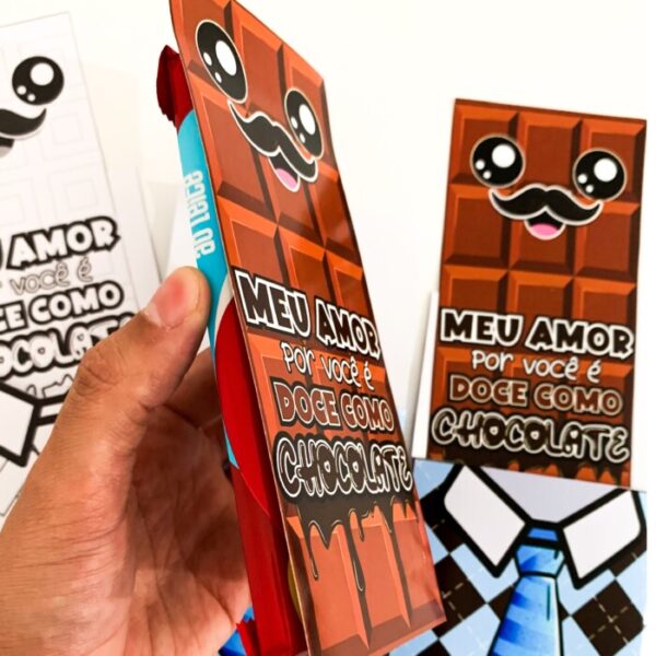 CARTÃO DIA DOS PAIS TEMA CHOCOLATE - Imagem 3