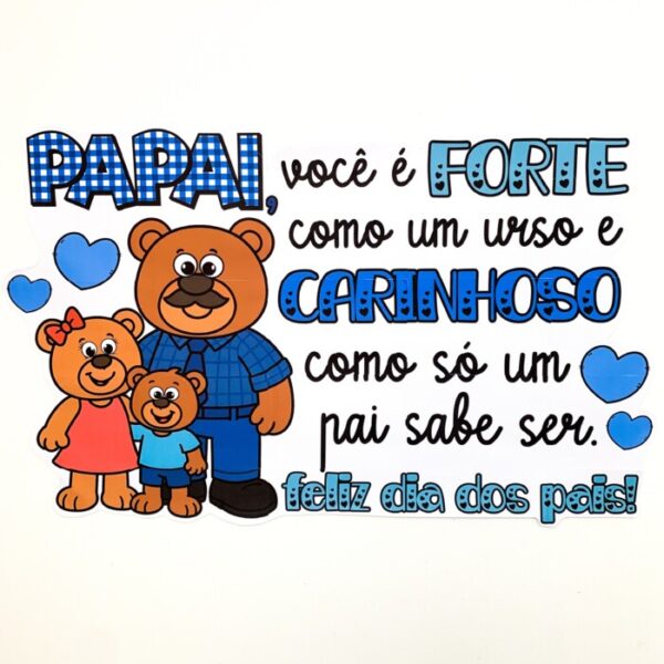PAINEL DIA DOS PAIS TEMA PAPAI URSO