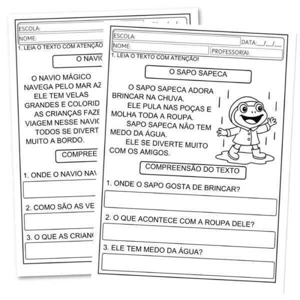 LEITURA E INTERPRETAÇÃO 1° E 2° ANO - Imagem 3