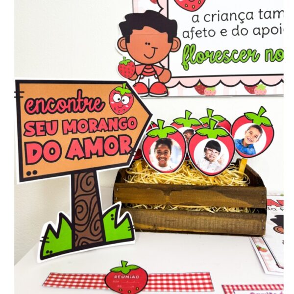 KIT REUNIÃO DE PAIS MORANGO DO AMOR - Imagem 2