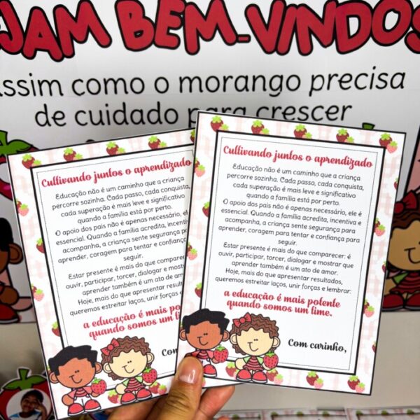 KIT REUNIÃO DE PAIS MORANGO DO AMOR - Imagem 8