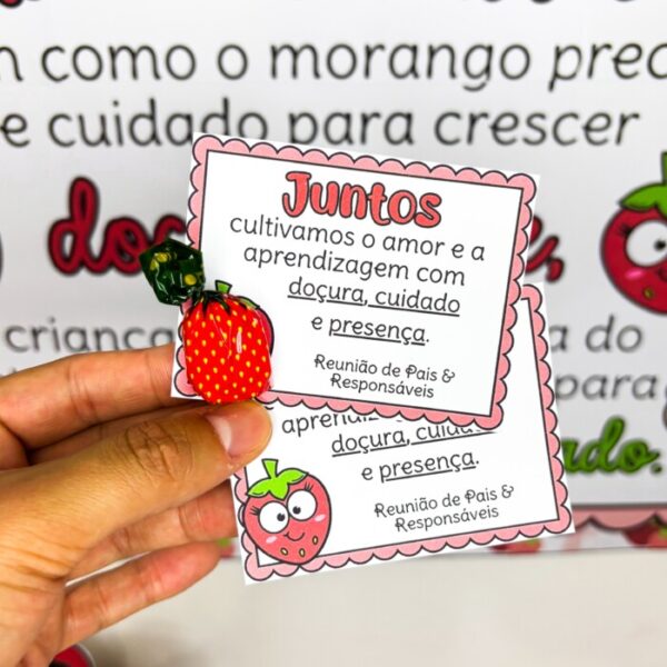 KIT REUNIÃO DE PAIS MORANGO DO AMOR - Imagem 4