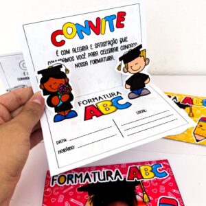 CONVITES 3D PARA FORMATURA