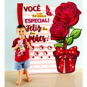 PAINEL DIA DAS MÃES ROSAS