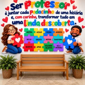 PAINEL DIA DOS PROFESSORES | PEÇAS QUE CONECTAM