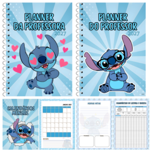 PLANNER STITCH 2027 CADERNO DA PROFESSORA